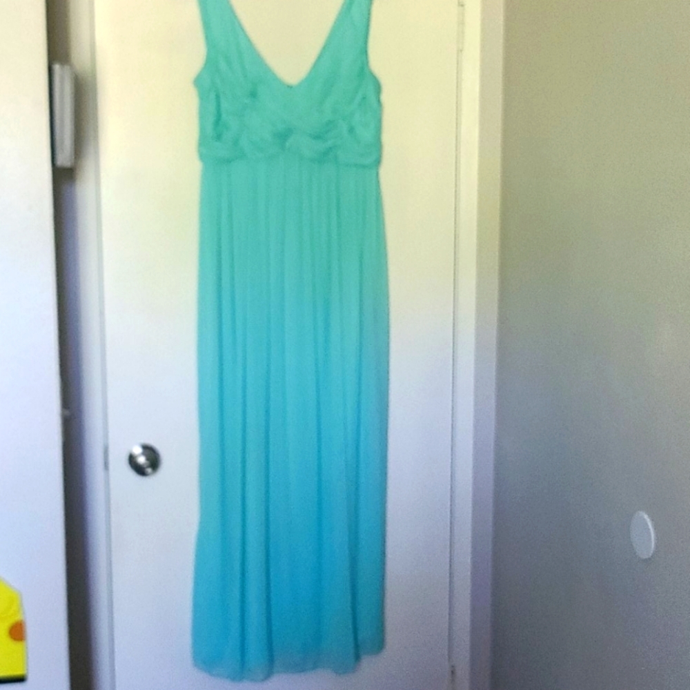 David's bridal seafoam green bridesmaid dress 14